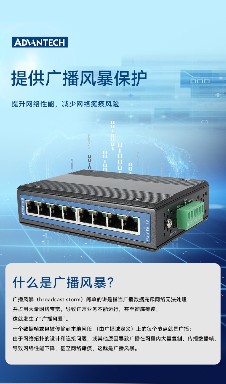 研華寬溫網(wǎng)口交換機(jī),支持DIN導(dǎo)軌壁掛式安裝,EKI-2528-BE.jpg