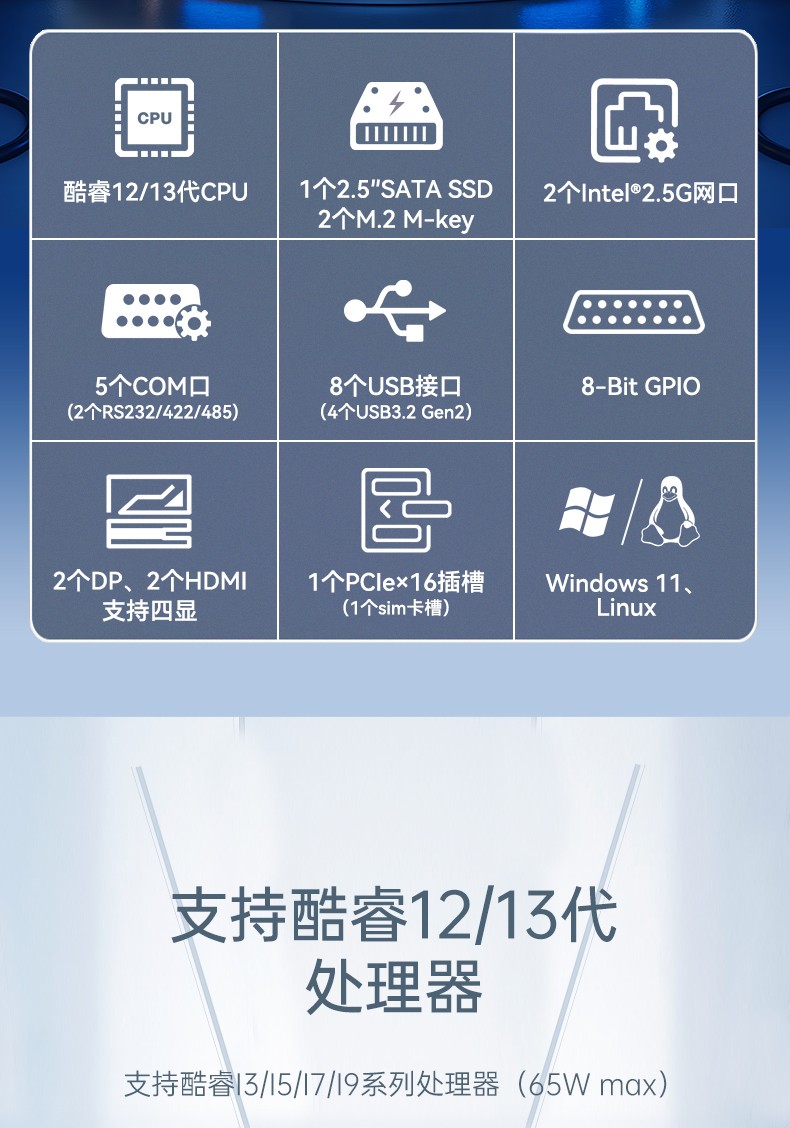 酷睿13代無風扇工控機,多屏4顯工控主機廠家,DTB-3291-Q670E.jpg