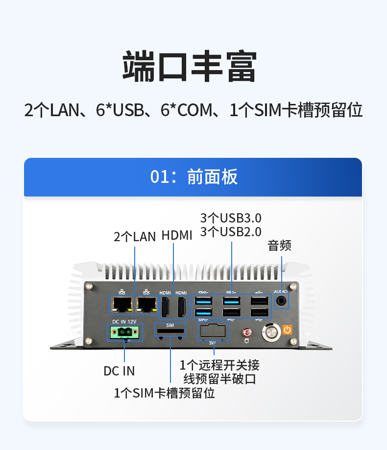 東田嵌入式工控機,賽揚J6412低功耗無風扇緊湊型工業主機,DTB-3095-J6412.jpg